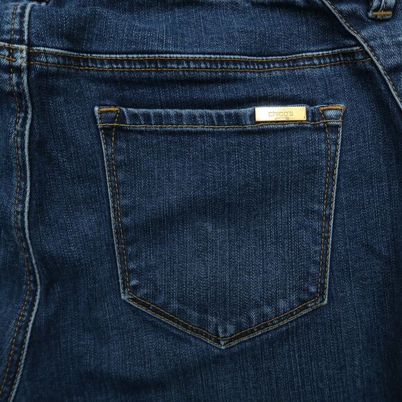 Chico's Jeans Women's Size 0 US-4 Blue Mid-Rise So Slimming Skinny 30" Inseam - Picture 14 of 16